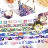 Stained Glass Interstellar Flight Washi Tape Clear BGM