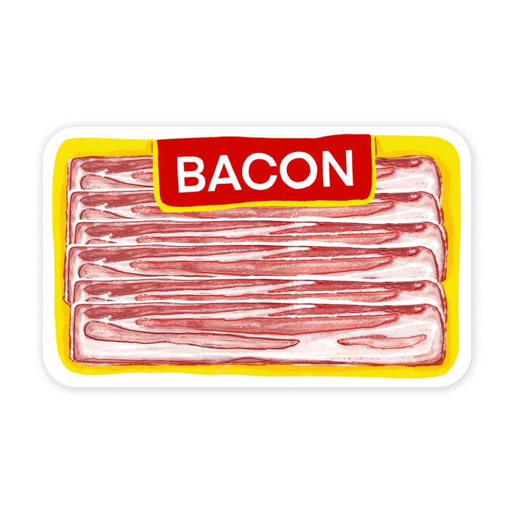Pegatina de vinilo de tocino 