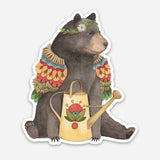 Bernice's Bear Watering Can Sticker