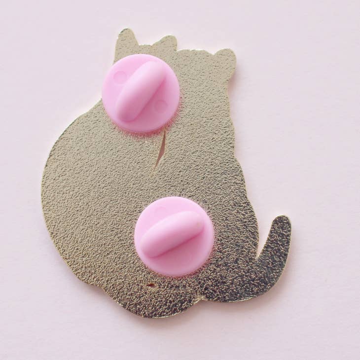 Glitter Punk - Black Cats Stargazing Enamel Pin