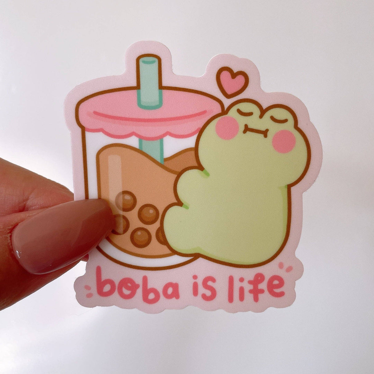 Pegatina de vinilo Boba es vida