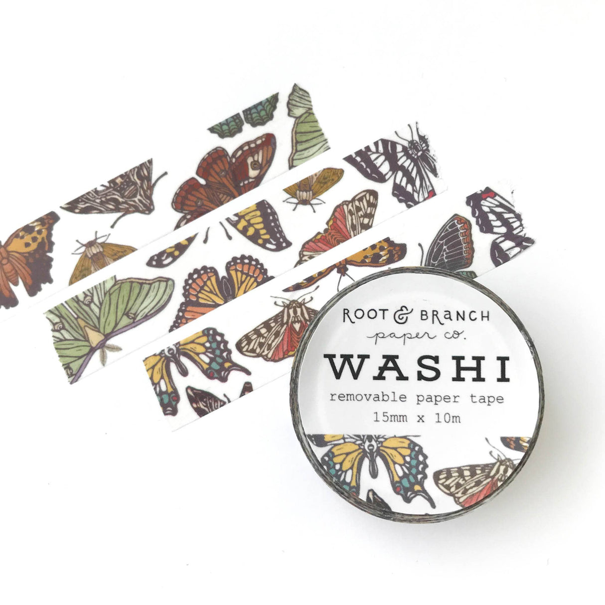 Last Chance!  Root & Branch Paper Co - Butterfly + Moth Washi Tape