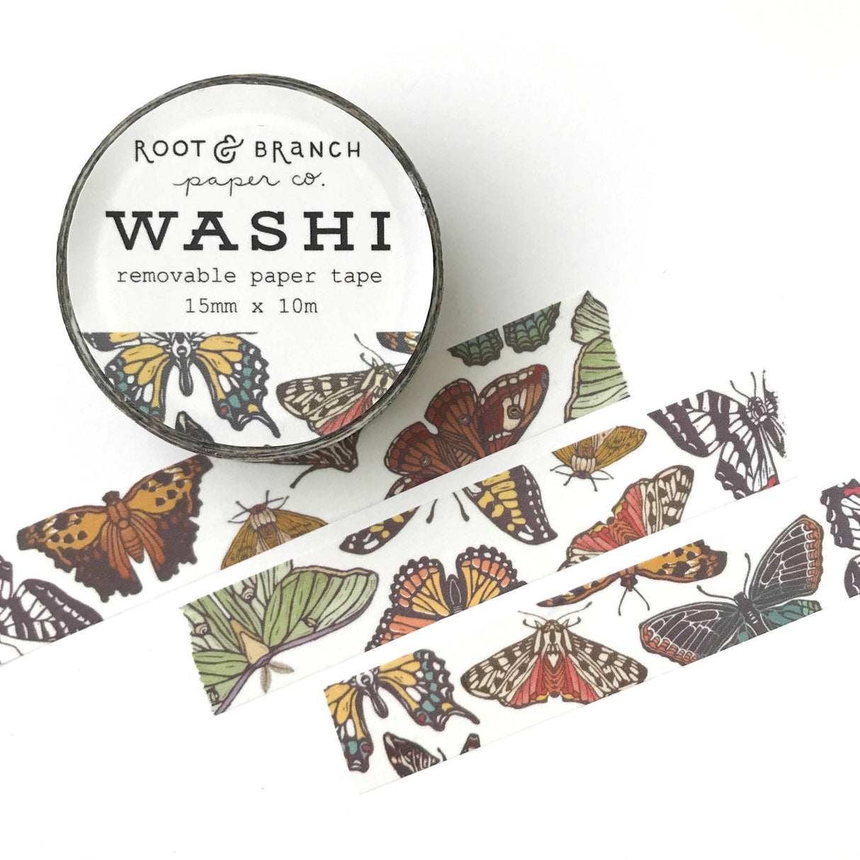 Last Chance!  Root & Branch Paper Co - Butterfly + Moth Washi Tape