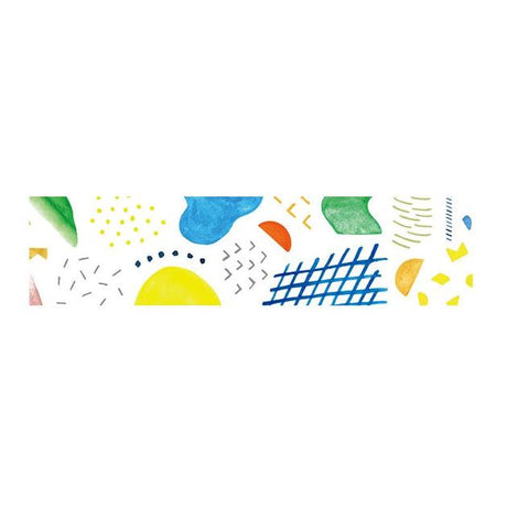 Parts Abstract Art Soda Washi Tape. Transparent PET film tape which is easy to re-stick.