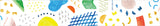 Parts Abstract Art Soda Washi Tape. Transparent PET film tape which is easy to re-stick.