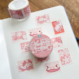 Thousand Skies - Cherry Blossom Axolotl Stamp Washi Tape