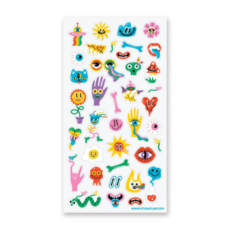 Colorfully Kooky Sticker Sheet