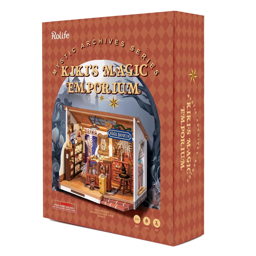 Kit de casa de muñecas en miniatura Kiki's Magic Emporium