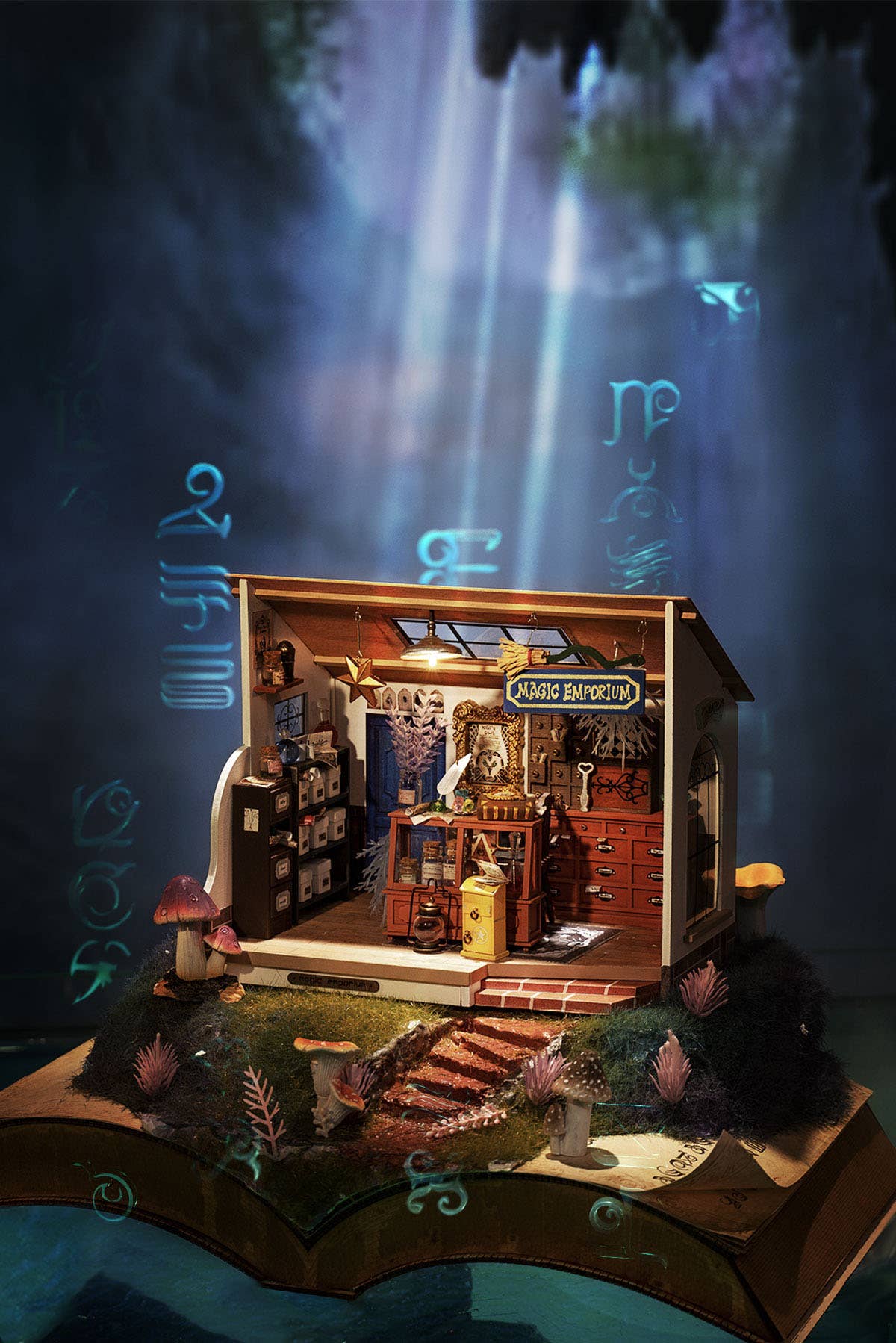 Kit de casa de muñecas en miniatura Kiki's Magic Emporium