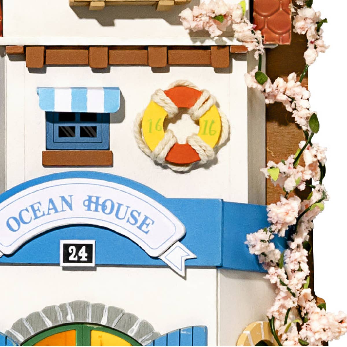 Kit de casa en miniatura para colgar en la pared, Island Dream Villa