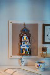 Kit de casa en miniatura para colgar en la pared, Island Dream Villa