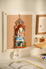 Kit de casa en miniatura para colgar en la pared, Island Dream Villa