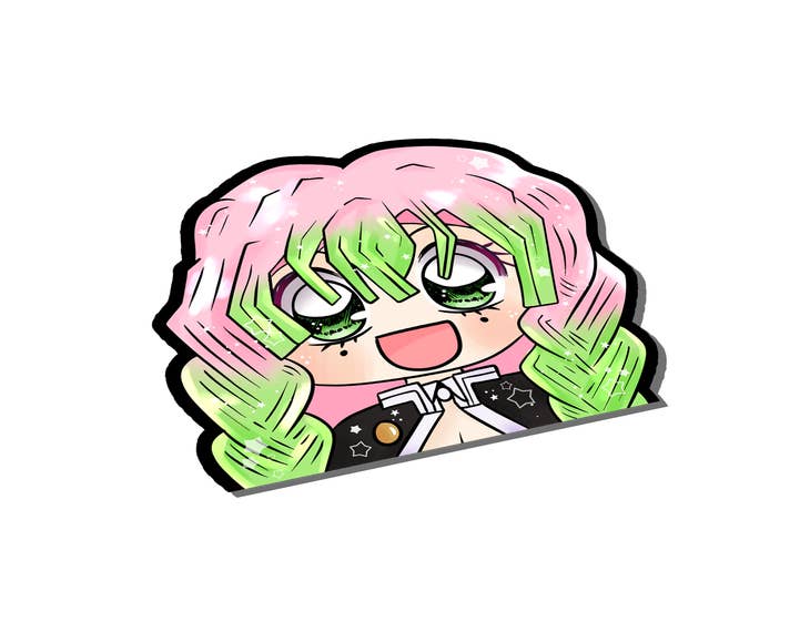 Naytendo - Demon Slayer Mini Mitsuri Anime Peeker Vinyl Sticker