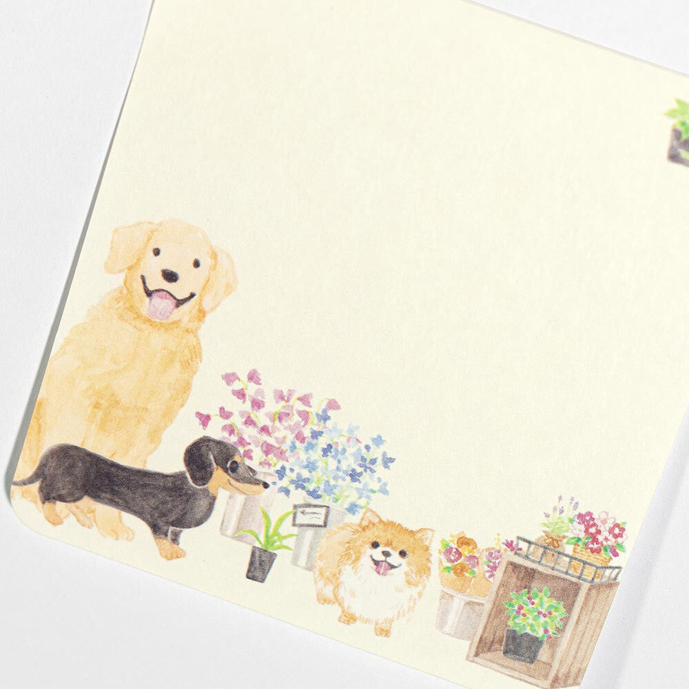 Notas adhesivas de la tienda de flores Dogs