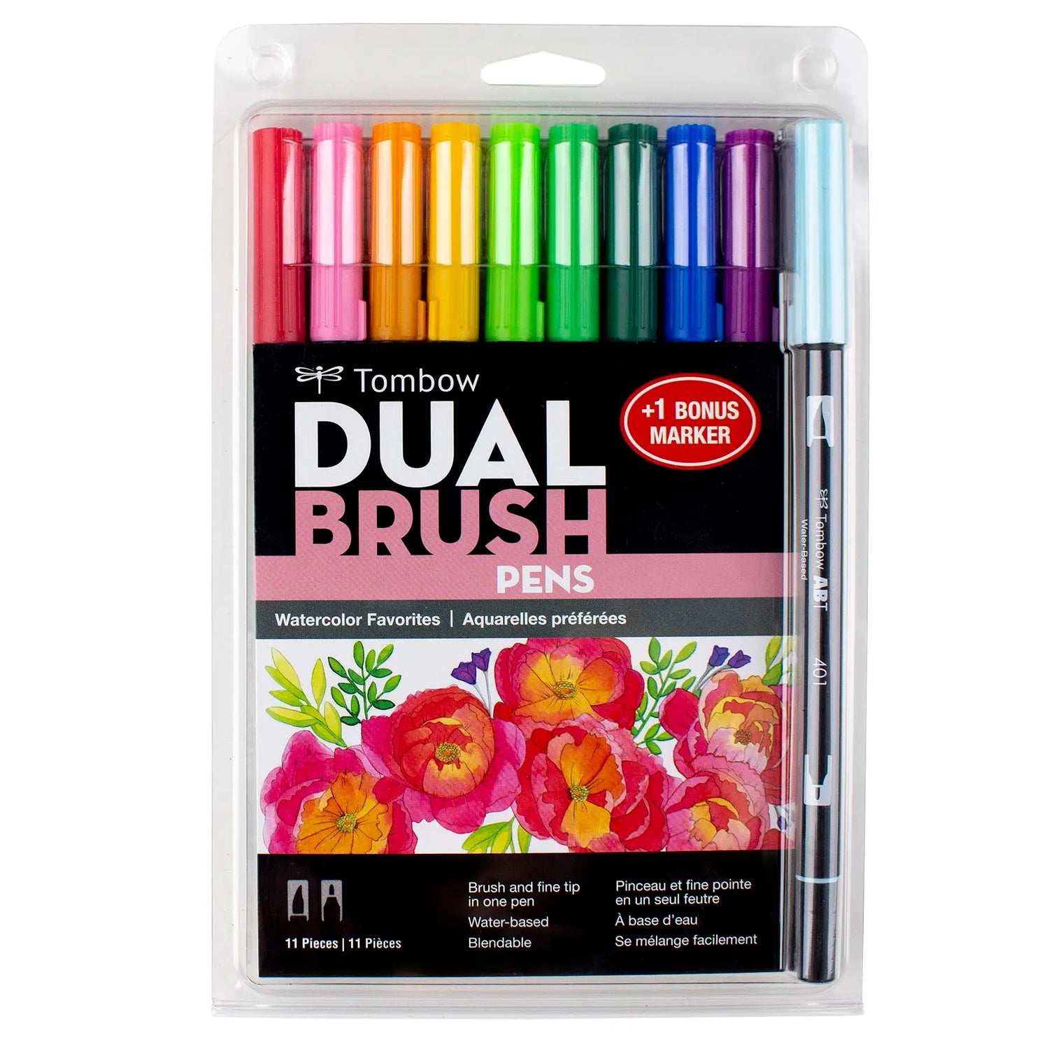 Dual Brush Pen Art Markers - Watercolor Favorites Bonus Pack
