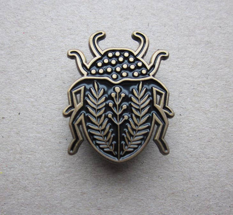 Beetle Enamel Pin Badge