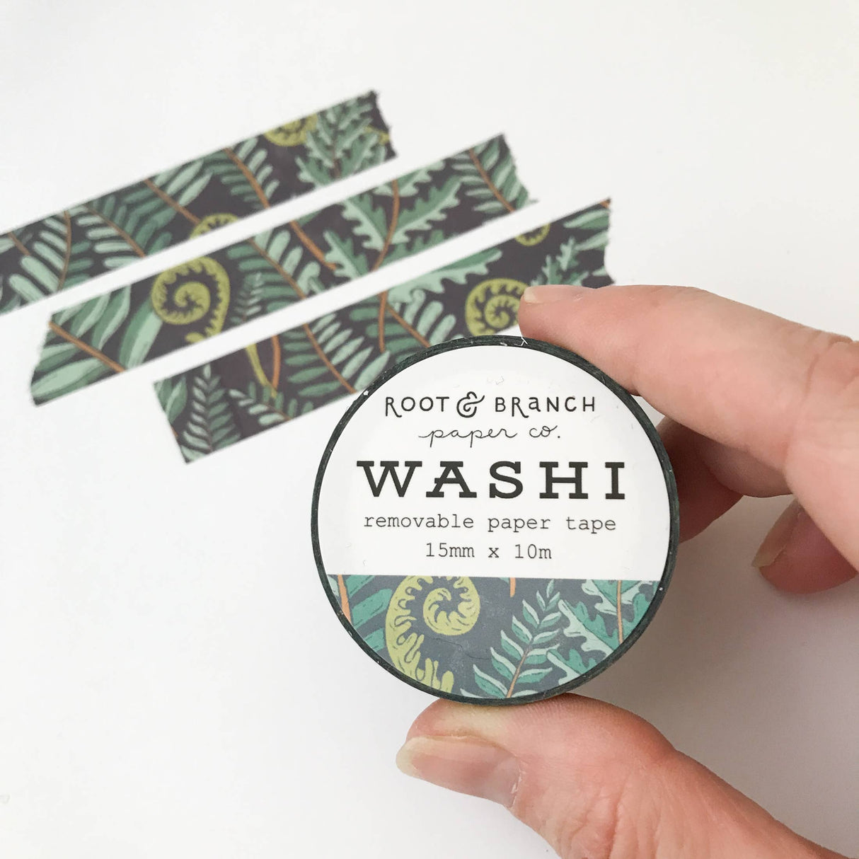 Root & Branch Paper Co - Forest Fern Washi Tape