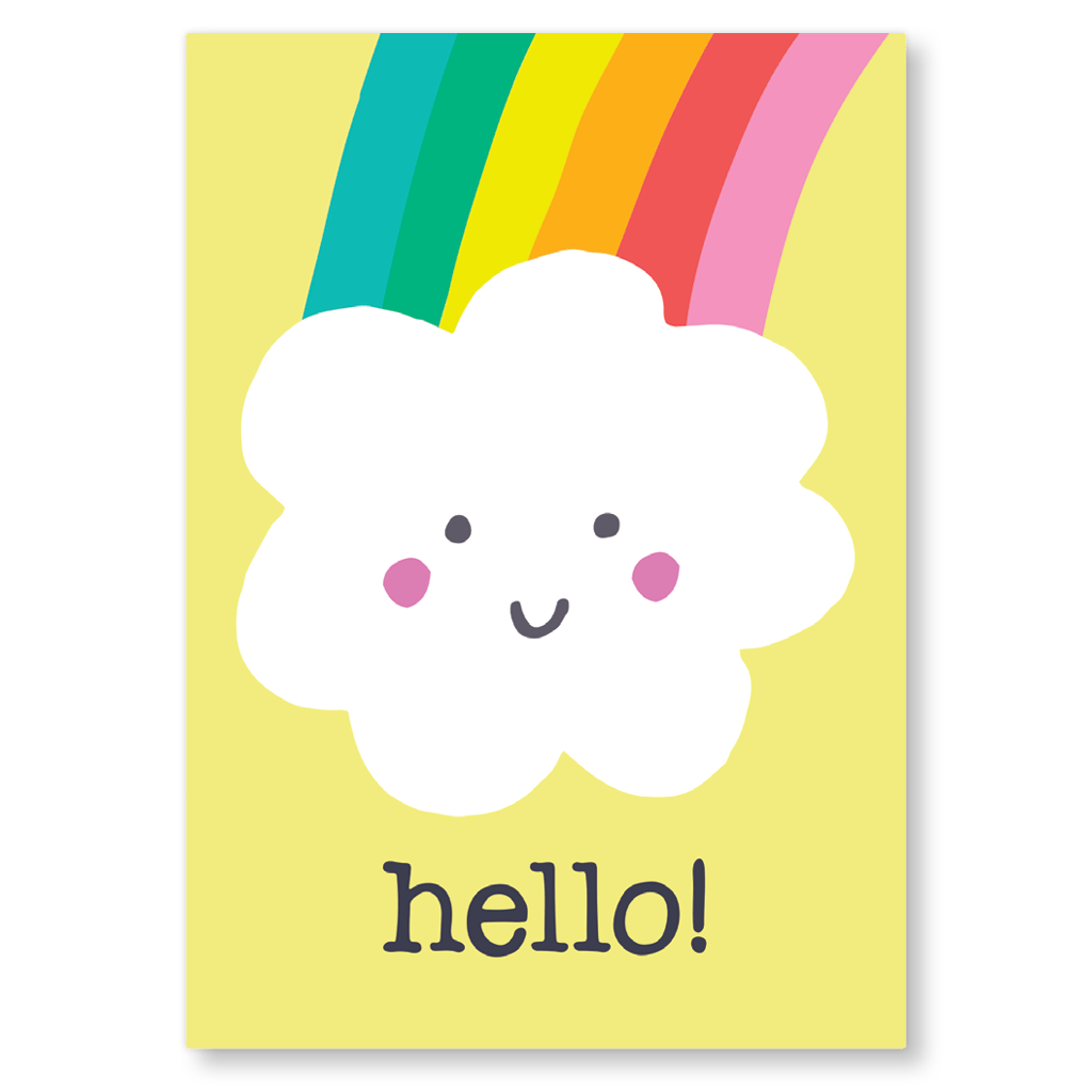 Hello Cloud Postcard