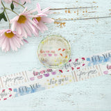 For You Pattern Washi Tape Round Top insomnia design- マスキングテープ "for you"patterns