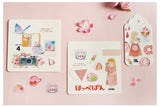 Japanese Words Washi Flake Sticker