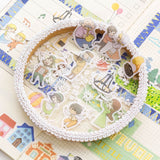 Villager Washi Flake Sticker (40 pieces)