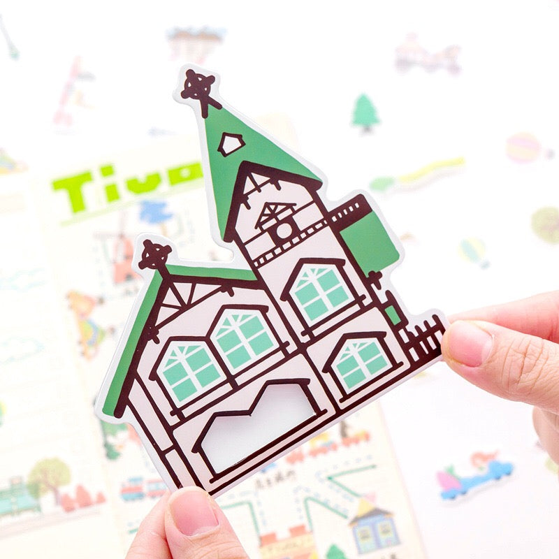 Villager Washi Flake Sticker (40 pieces)