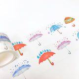 Umbrella and Rainy Day Washi Tape Raining