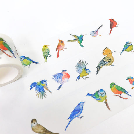 Bird Washi Tape like hummingbird, sparrow, cardinal bird and etc. Perfect for your holidays spreads and card making.