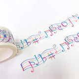 Dancing Music Notes Washi Tape