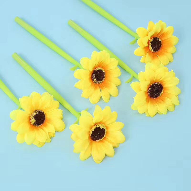 Bolígrafo de gel con forma de girasol