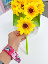 Bolígrafo de gel con forma de girasol