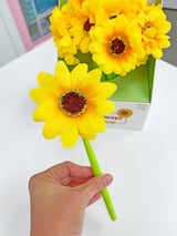 Bolígrafo de gel con forma de girasol