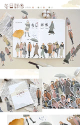 Fashion Folks Washi Flake Sticker