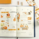 Orange Collage Wide Washi Tape