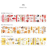 Orange Collage Wide Washi Tape