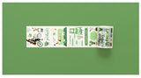 Green Collage Wide Washi Tape