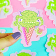 Ice Cream Cone Monster Vinyl Sticker