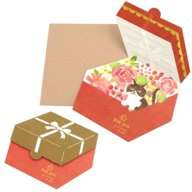 Mini Gift Letter Set Writing Papers & Envelope