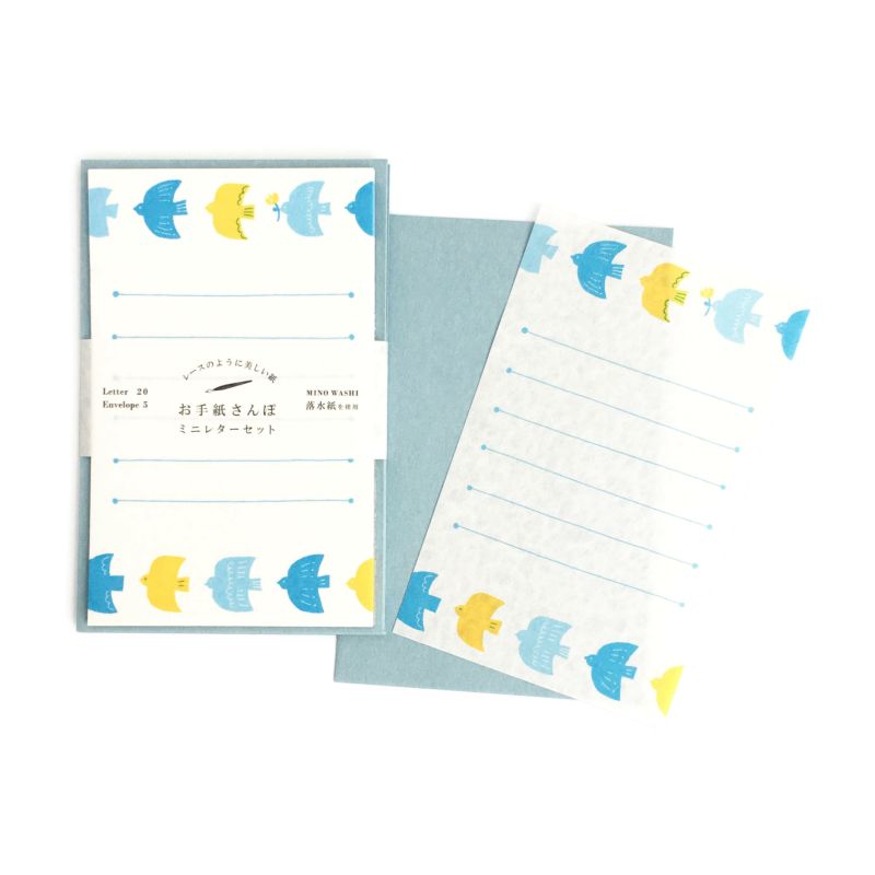 Juego de mini letras con forma de pájaro Kotori