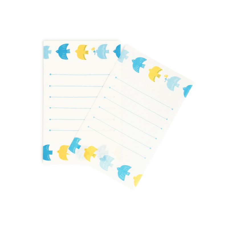 Juego de mini letras con forma de pájaro Kotori