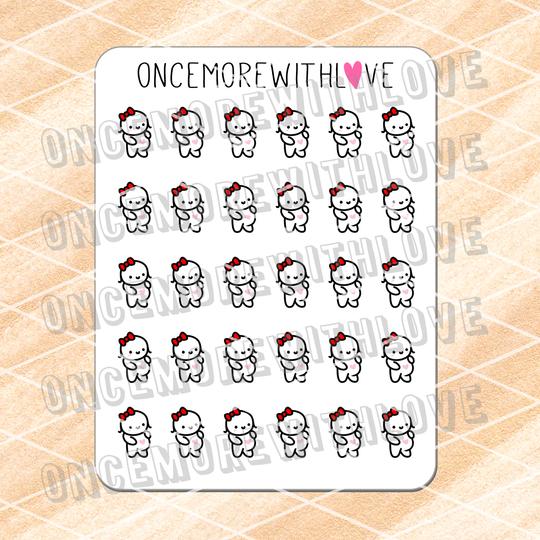 Pregnancy or Food Baby Icon Munchkins Planner Stickers