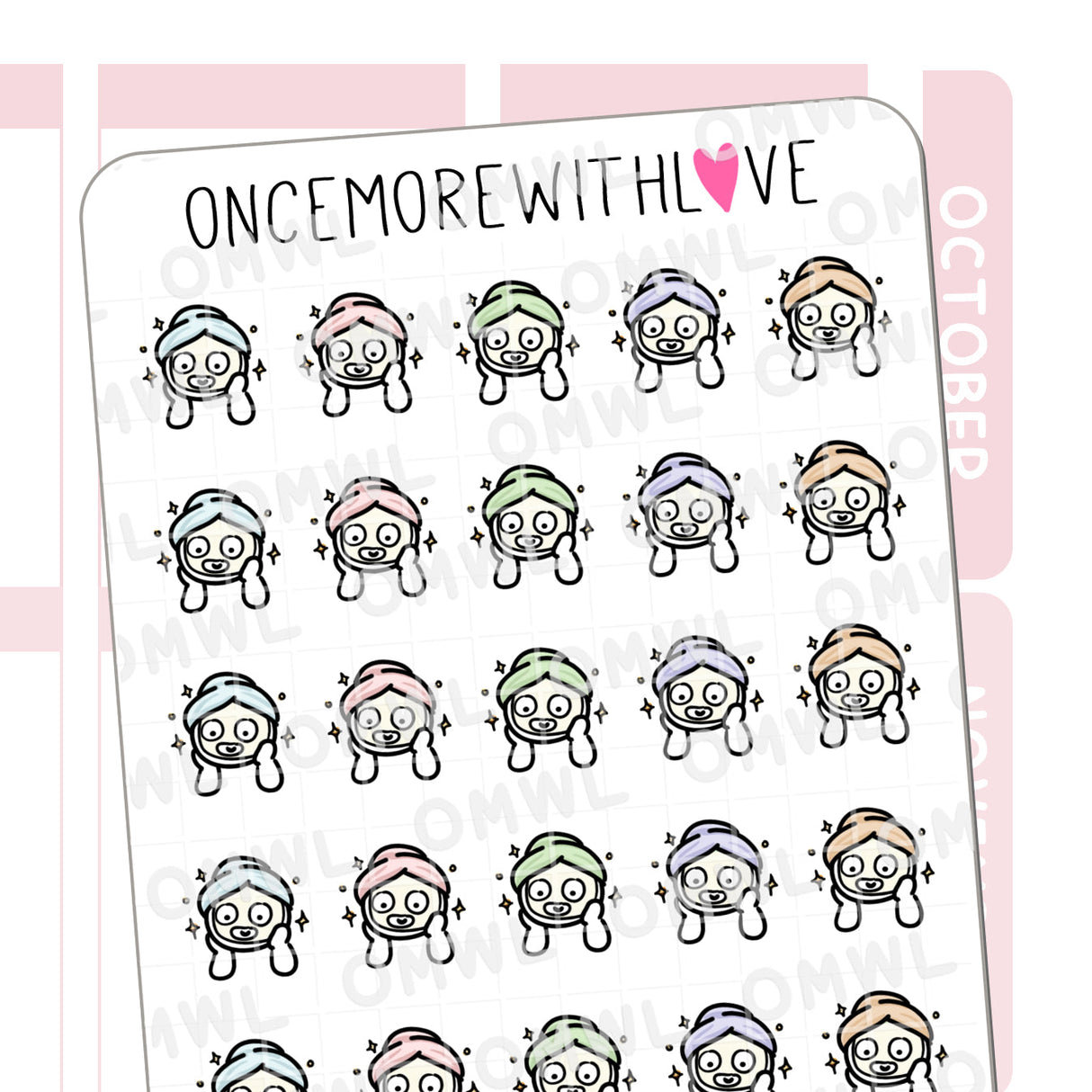 M706 Face Mask 2.0 Munchkin Planner Stickers