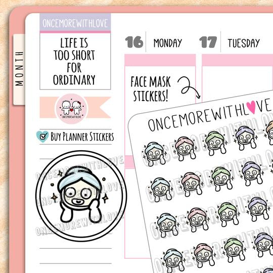 Face Mask 2.0 Munchkin Planner Stickers