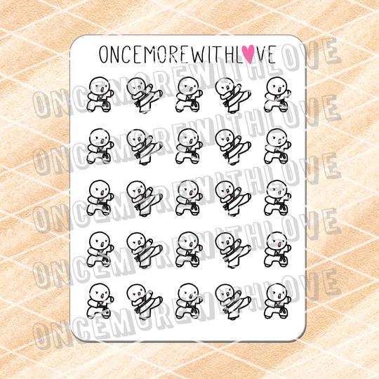 Karate Munchkin Planner Stickers