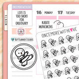 Karate Munchkin Planner Stickers