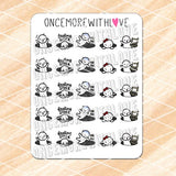 Black Hole Munchkin Planner Stickers