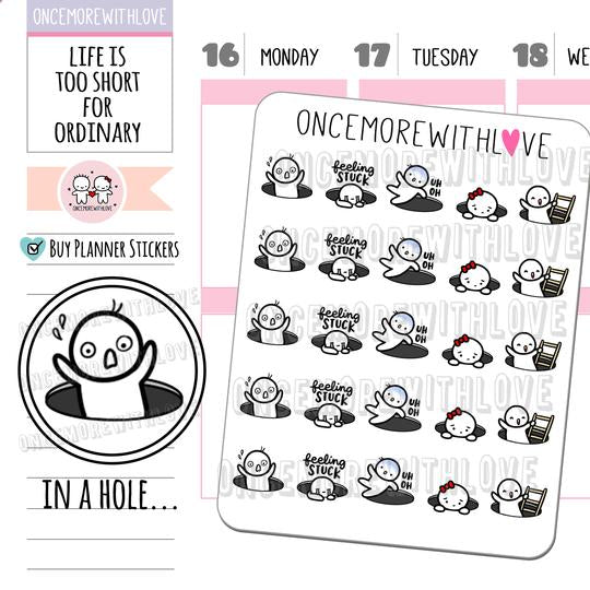 Black Hole Munchkin Planner Stickers