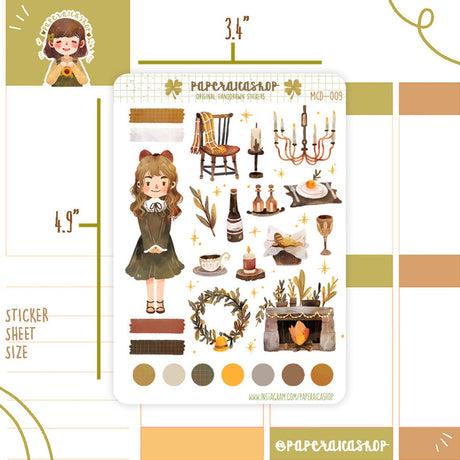 PaperaicaShop Cute Fancy Dinner Stickers