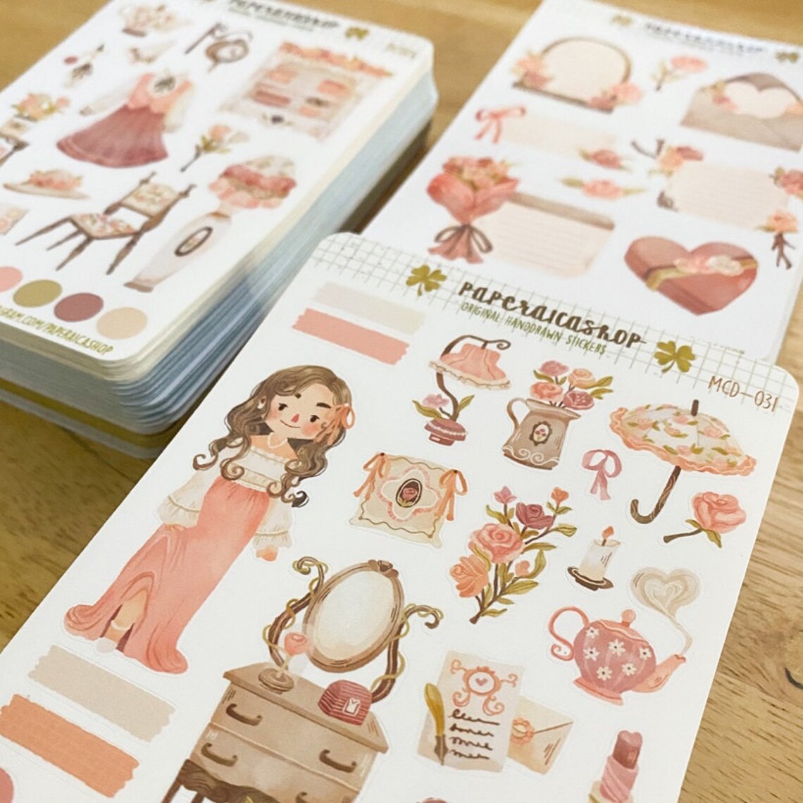 PaperaicaShop Cute Dainty Girl Stickers