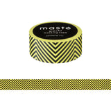 Yellow Chevron Japanese Washi Tape • Basic Masté Masking Tape